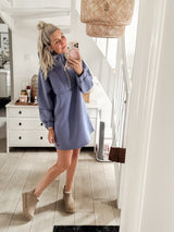 URBAN|HOODIEKLEID|lilablau