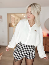 SKORTY | HOSENROCK| schwarz-weiß Hahnentritt