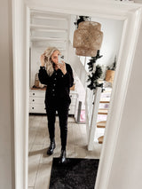 NIA | Hemdbluse | Musselin| schwarz