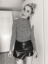 SKORTY | KUNSTLEDER | SCHWARZ