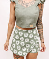 SKORTY | LEINEN|Grün