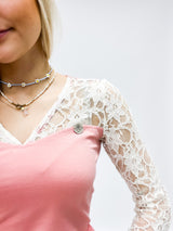 Stella| Longsleeve | Spitze| Uni