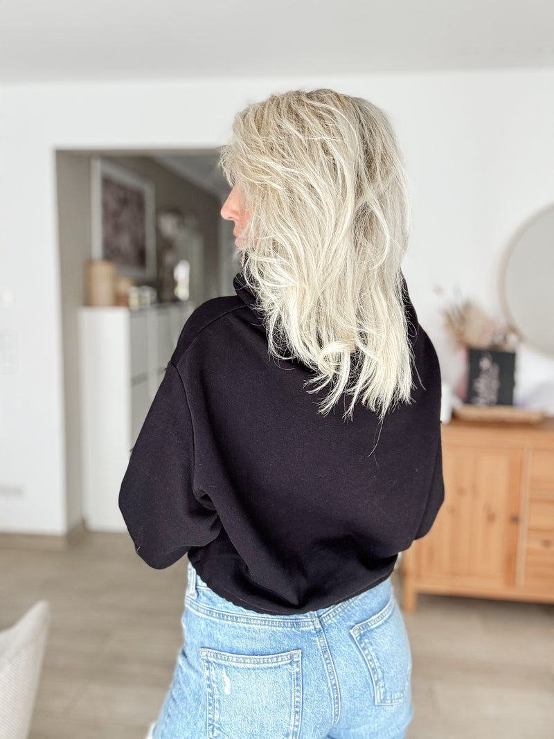 CROOPY|HOODIE|BLACK