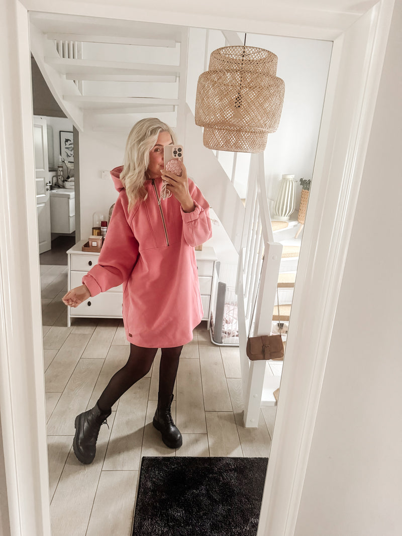 URBAN|HOODIEKLEID|pink