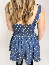 FLOER|LATZKLEID|Jeansdots