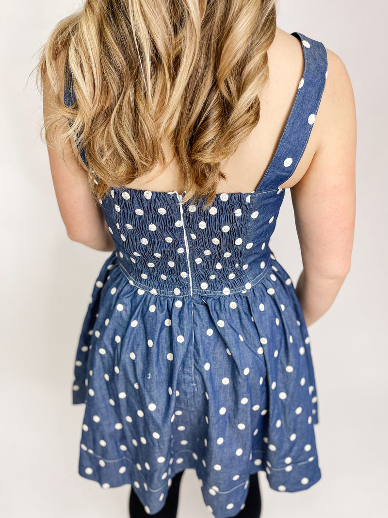 FLOER|LATZKLEID|Jeansdots