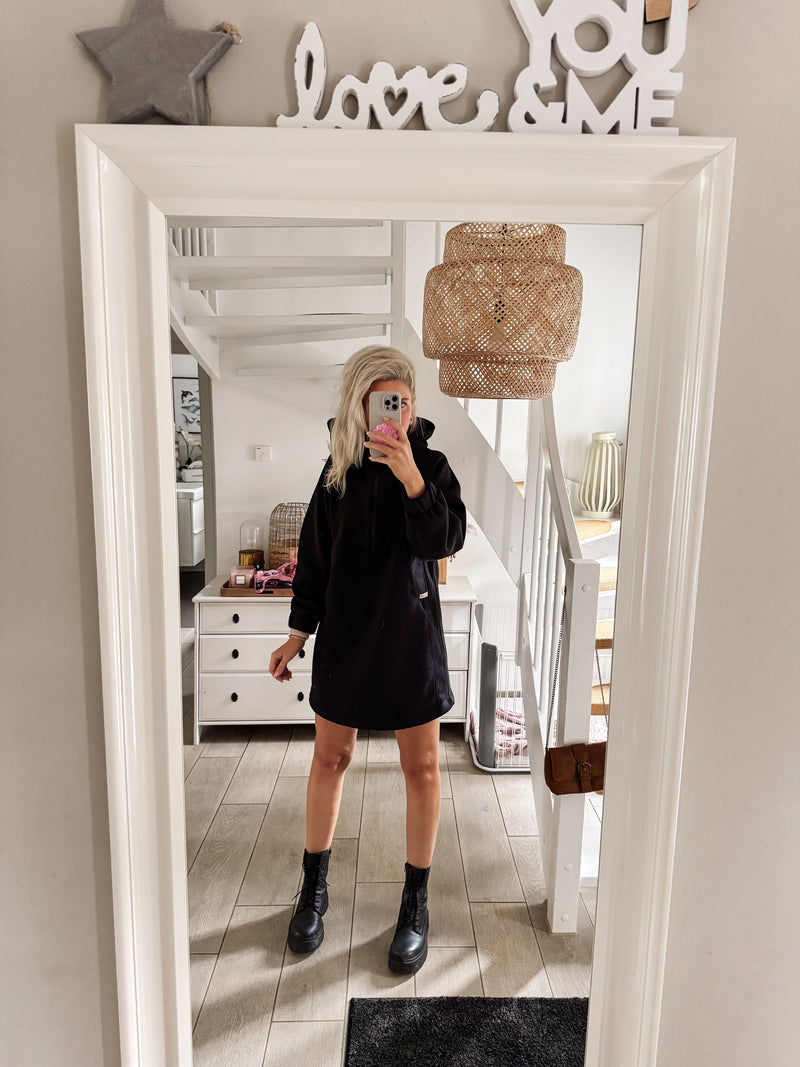 URBAN|HOODIEKLEID|blackblack