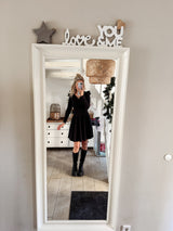 BELLA | KLEID| SCHWARZJERSEY