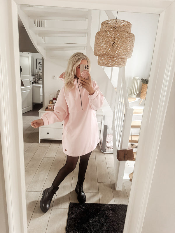 URBAN|HOODIEKLEID|hellrosa