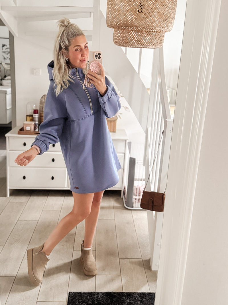URBAN|HOODIEKLEID|lilablau