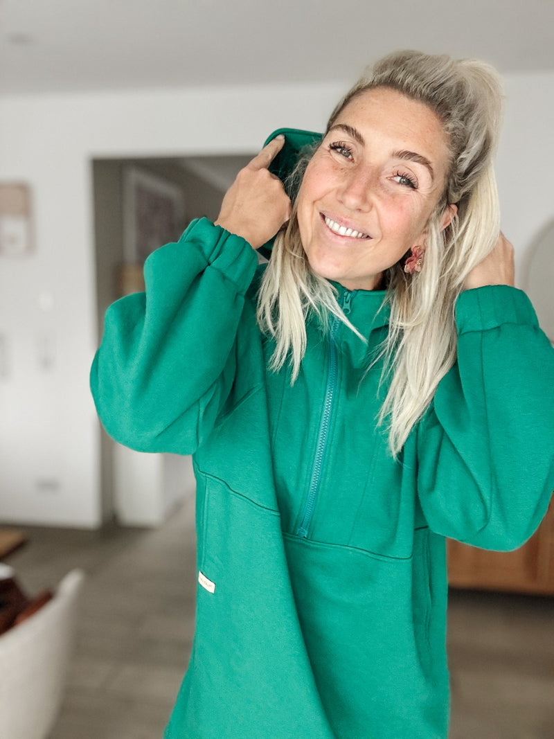 URBAN|HOODIEKLEID|GRÜN