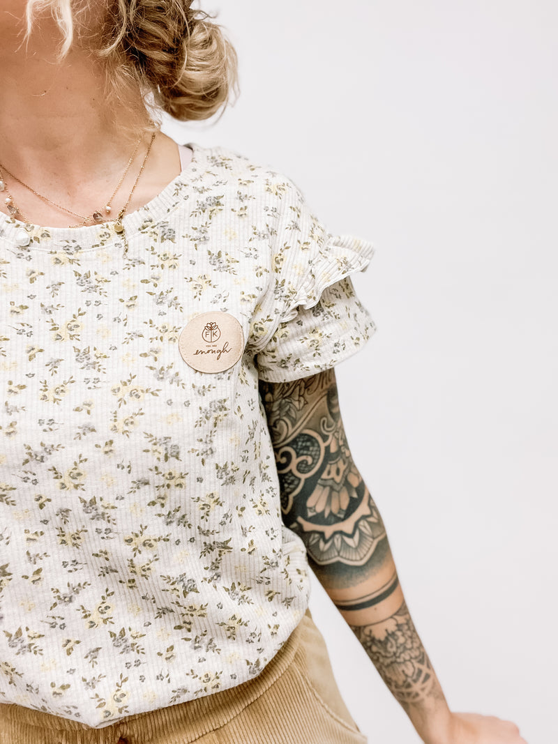 Hazel | Shirt | Flower | Gelb