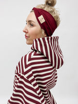 CLEO | HOODIE | STRIPES Bordeaux