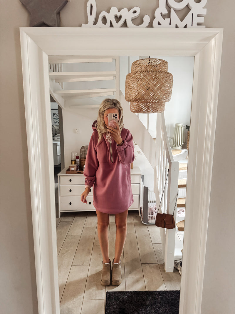 URBAN|HOODIEKLEID|oldrose