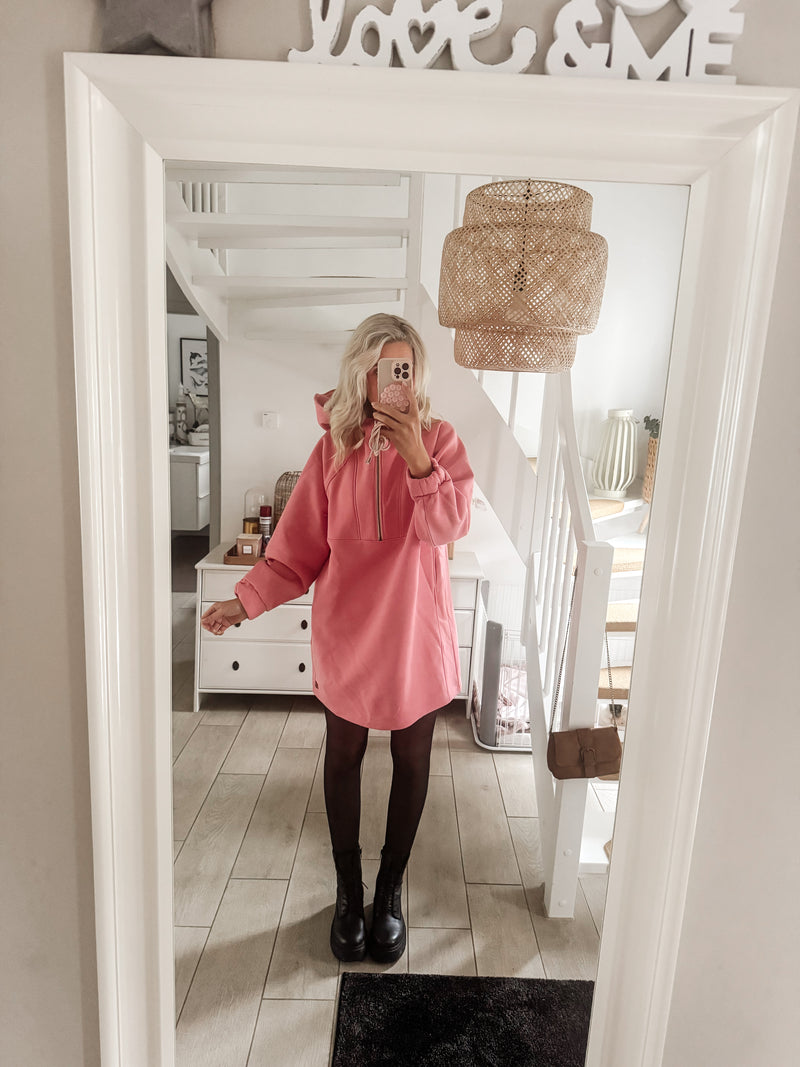 URBAN|HOODIEKLEID|pink