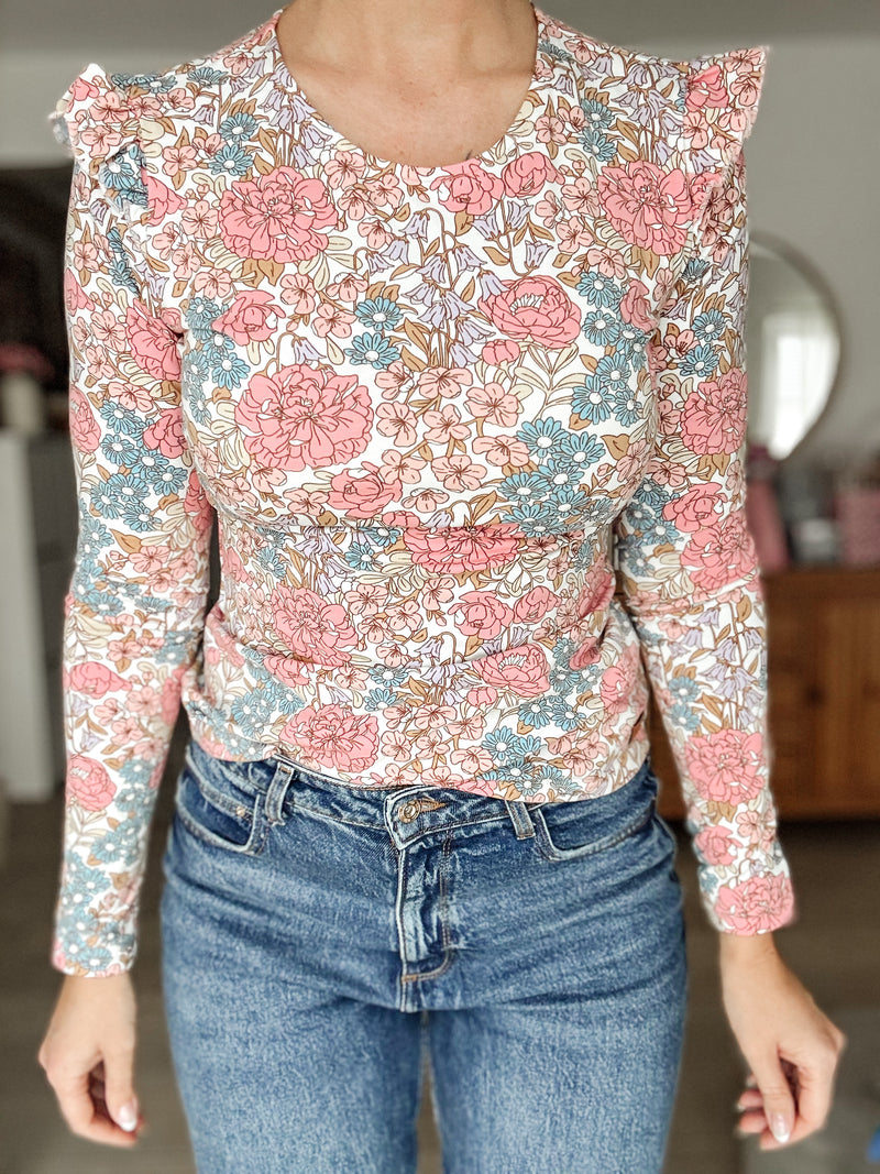 PHOEBE| SLEEVE | Pastellblumen