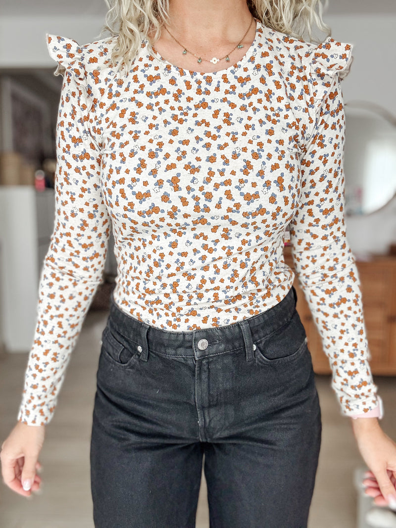 PHOEBE| SLEEVE | floralbeige