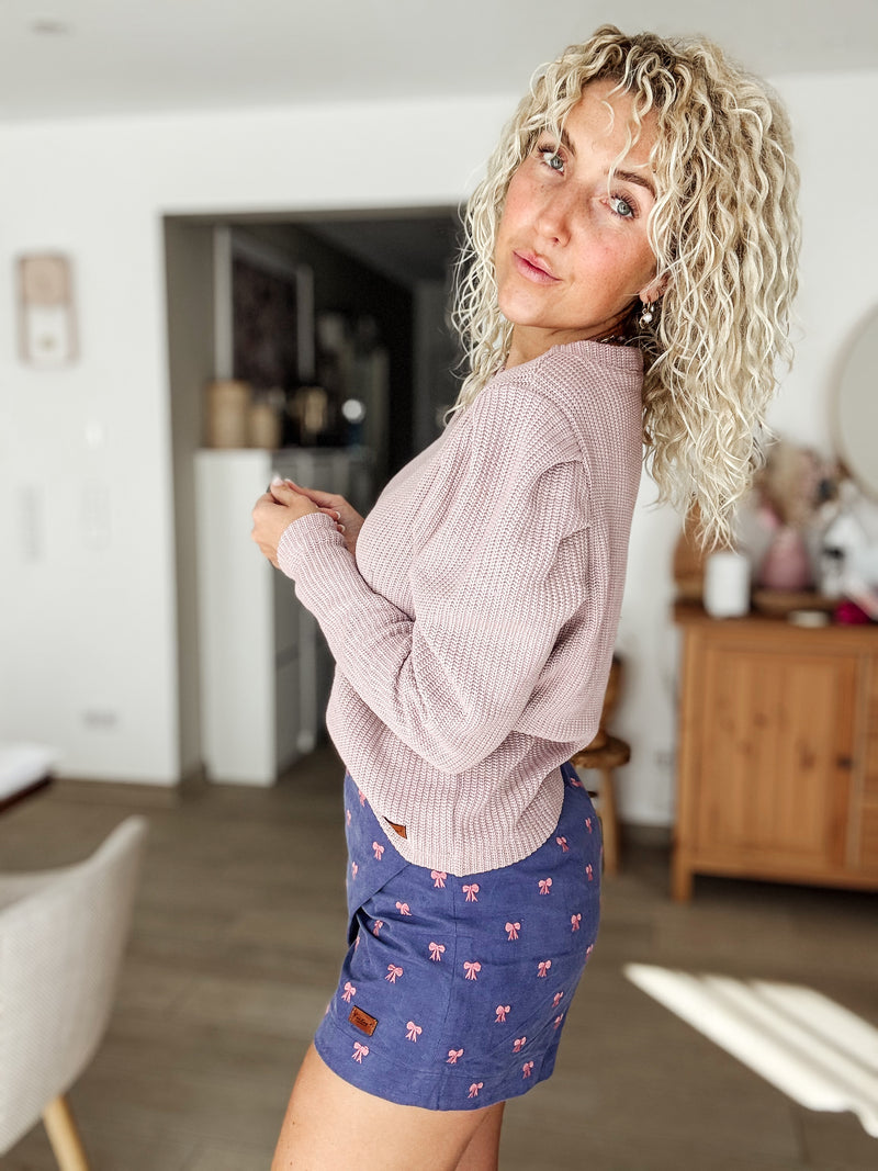 PERLA|STRICKPULLI|Rosa