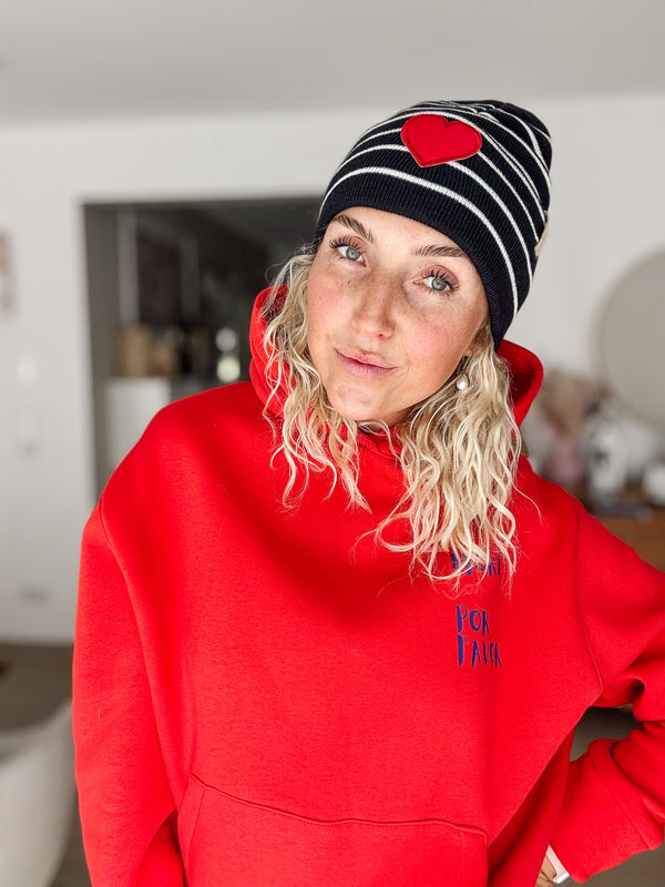 MÜTZE|HEART|NAVY