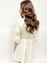 Kyla| Kleid | Leinenviskose Dots