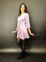KYLA| Kleid | Velour Lavendel