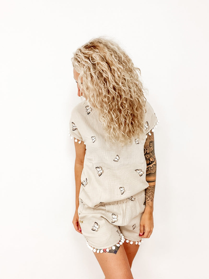 MUSSELIN | Zweiteiler Jumpsuit | Butterfly
