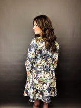 KYLA| Kleid | Wildleder flower (vegan)