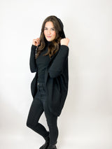 CRUMBY| CAPE | BLACK UNI | French terry