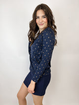 HERZENSSACHE| KLEID | navy Gold